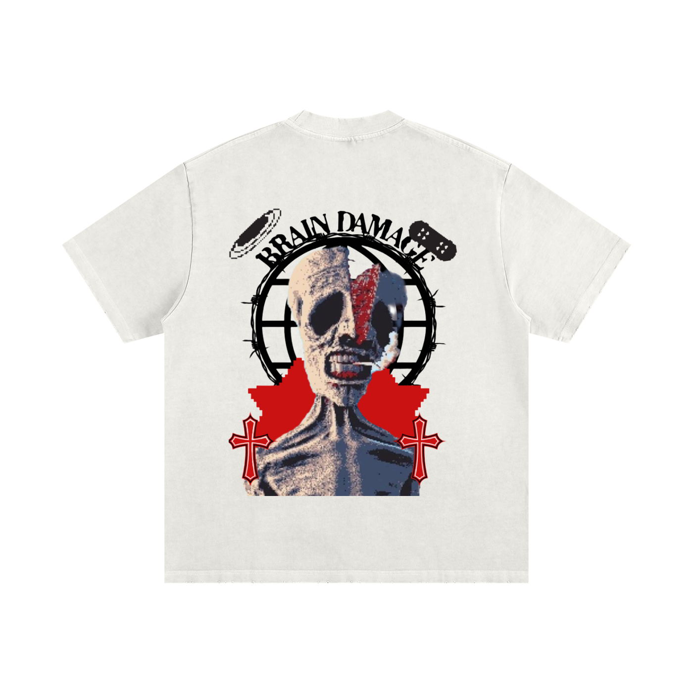 Heavyweight Vintage Washed Frayed T-Shirt