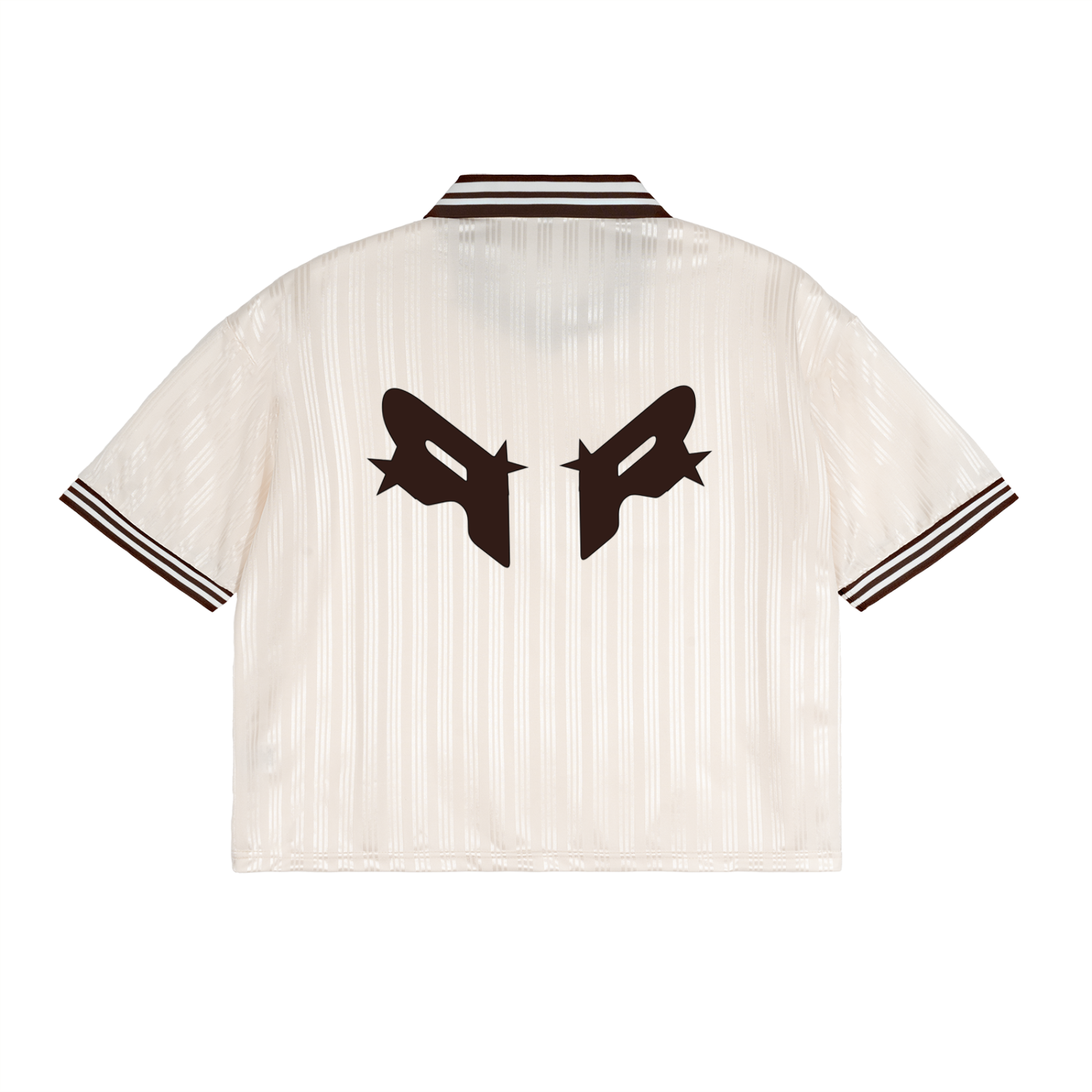 Contrast Stripes Polo Collar T-Shirt