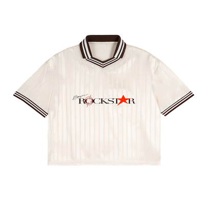 Contrast Stripes Polo Collar T-Shirt